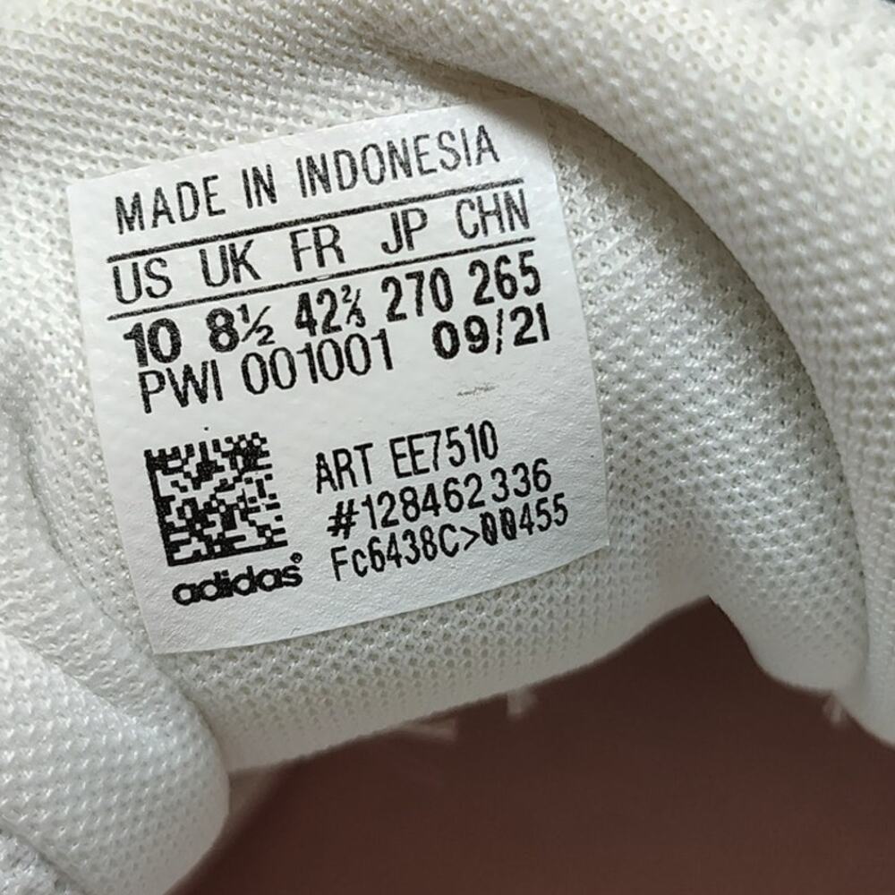New Adidas Shoes Womens 10 Advantage Base 2.0 White Pink Low Top Sneakers - Picture 9 of 10